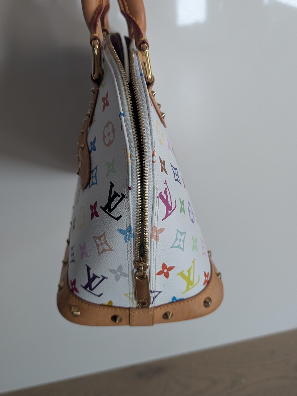 Louis Vuitton Multicolor Monogram Alma BB - White/Tan - Picture 6 of 10